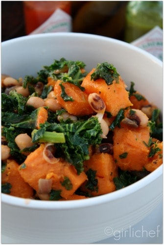 Black-eyed peas with sweet potatoes